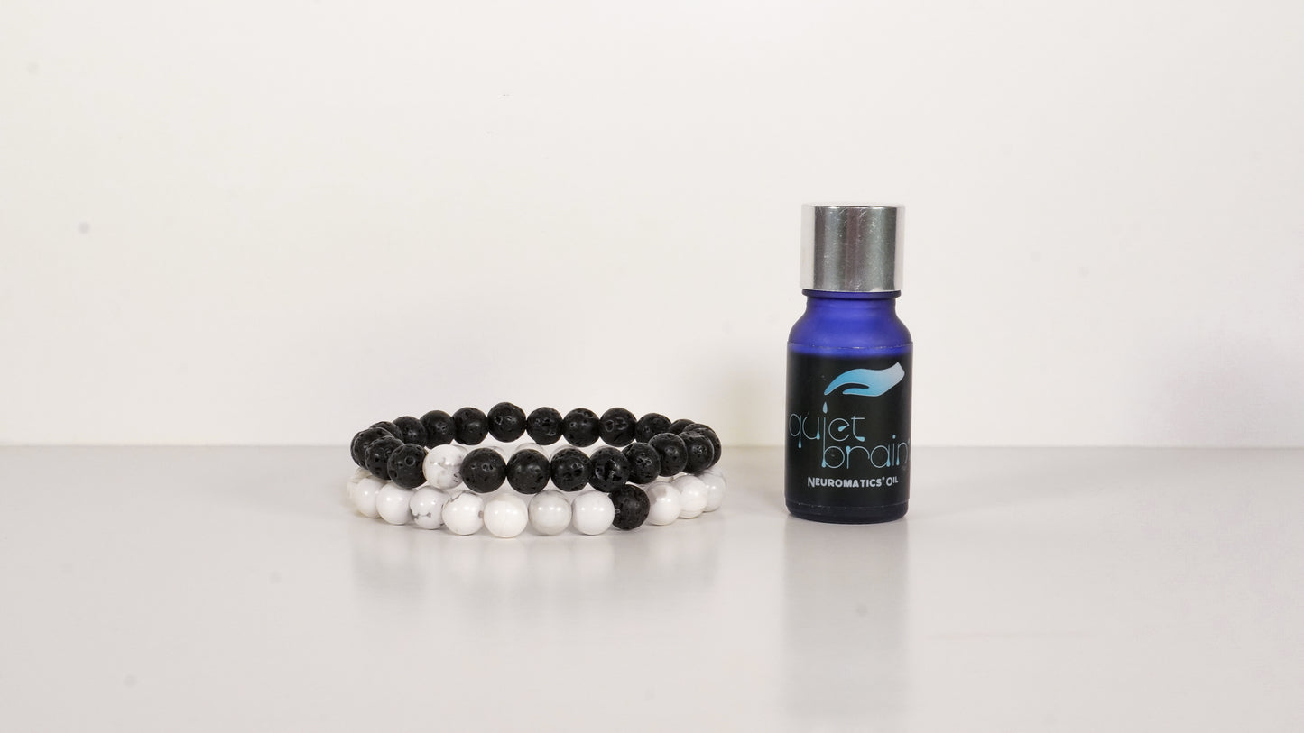 Quiet Brain® Serenity Diffuser Bracelet Set