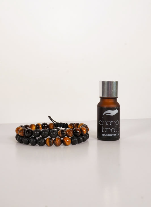 Sharp Brain® Focus Diffuser Bracelet Set