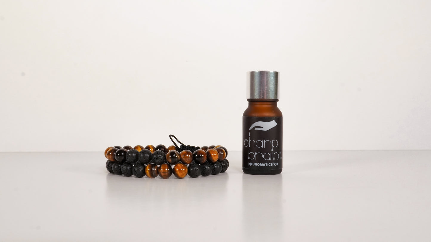Sharp Brain® Focus Diffuser Bracelet Set
