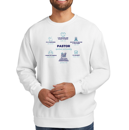 PASTOR DEFINED luxury white sweatshirt