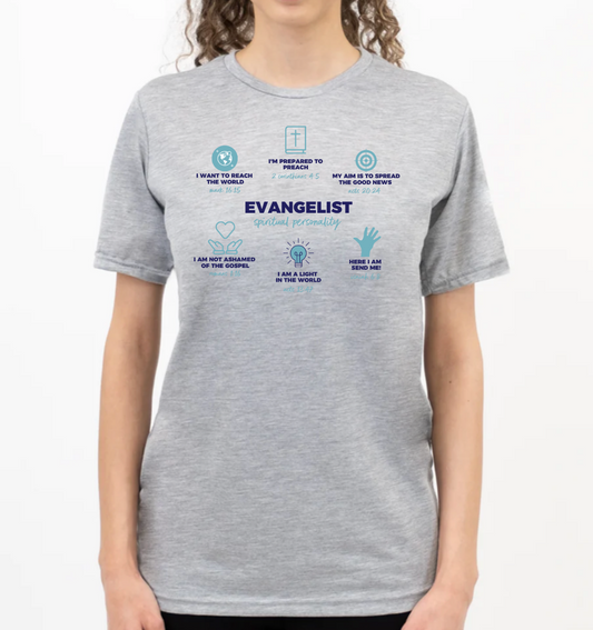 EVANGELIST DEFINED women's grey t-shirt
