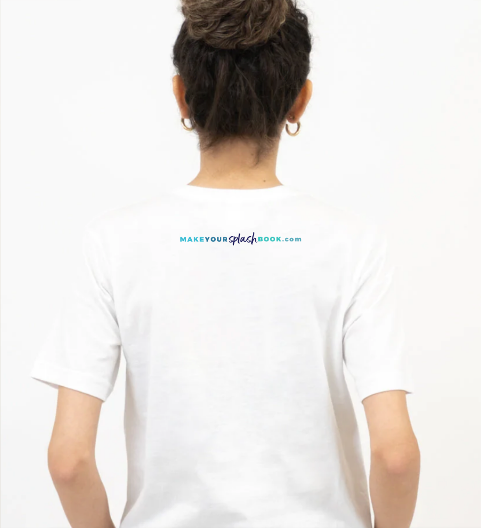 LIFE OF THE PARTY women's white t-shirt