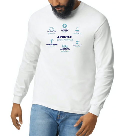 APOSTLE DEFINED white long sleeve t-shirt