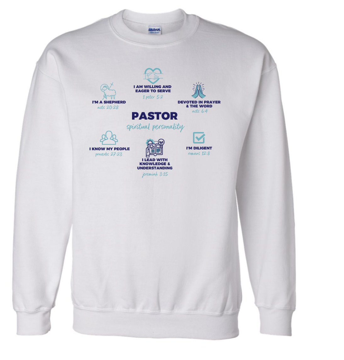 PASTOR DEFINED white sweatshirt