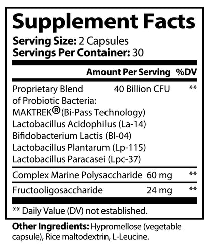 Probiotic 40 Billion + Prebiotics