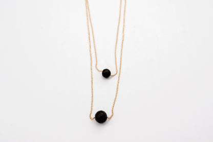 Quiet Brain® Gold Diffuser Necklace Set