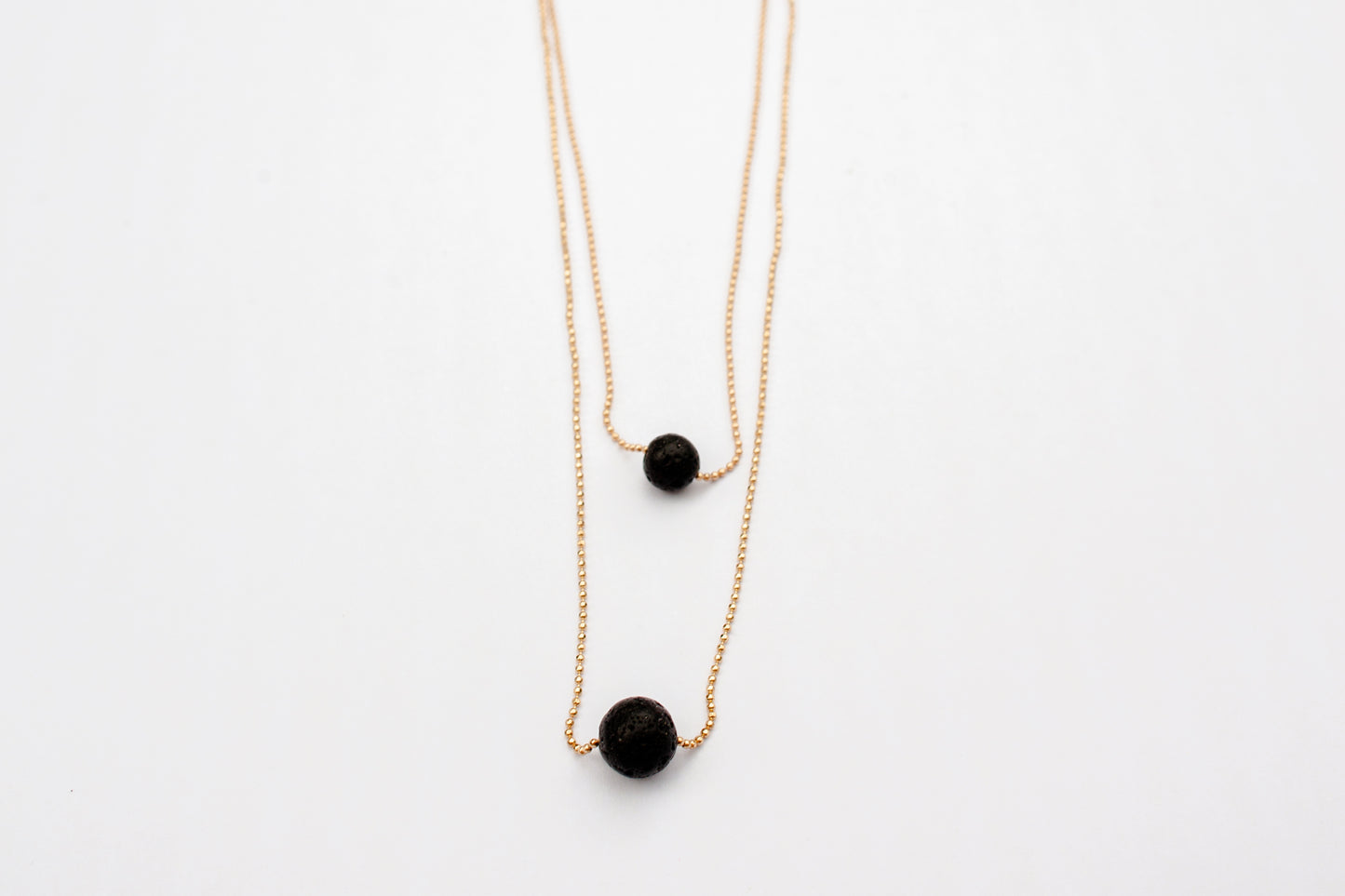 Sharp Brain® Gold Diffuser Necklace Set