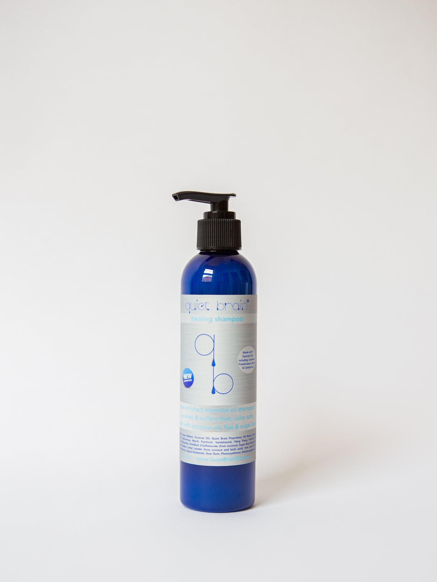 Quiet Brain® Healing Shampoo Pump bottle (now with even more Quiet Brain!)