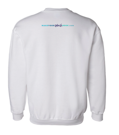 BE CAREFUL OR YOU'LL END UP IN MY SERMON white sweatshirt