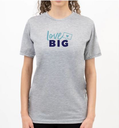 LOVE BIG women's grey t-shirt