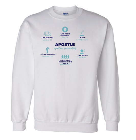 APOSTLE DEFINED white sweatshirt