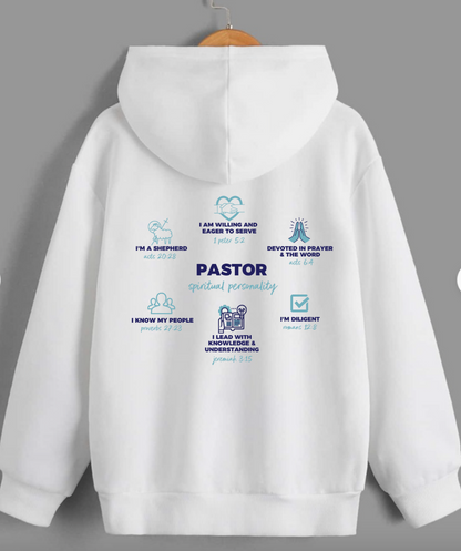 PASTOR DEFINED white hoodie